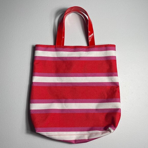 Beach Bag | Tote Bag | Red Pink & White | NWOT - Picture 1 of 3